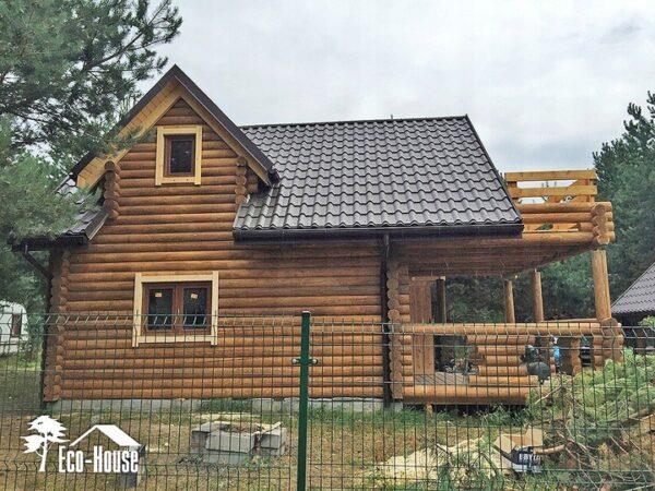 DOM Z BALI DREWNIANYCH CAŁOROCZNY LETNISKOWY