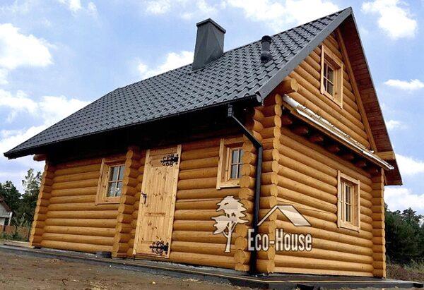 DOM Z BALI DREWNIANYCH CAŁOROCZNY LETNISKOWY