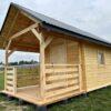 DOMEK "AKACJA" Z BALI PROFILOWANYCH 12 m2