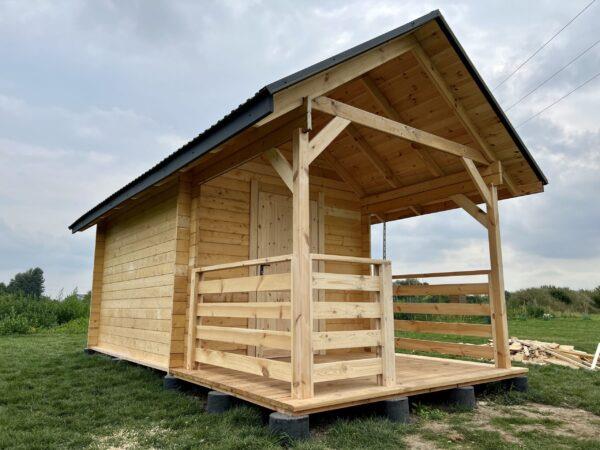 DOMEK "AKACJA" Z BALI PROFILOWANYCH 12 m2